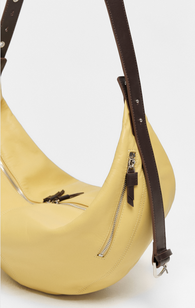 Gaia Travel Sling Bag in Butter Yellow