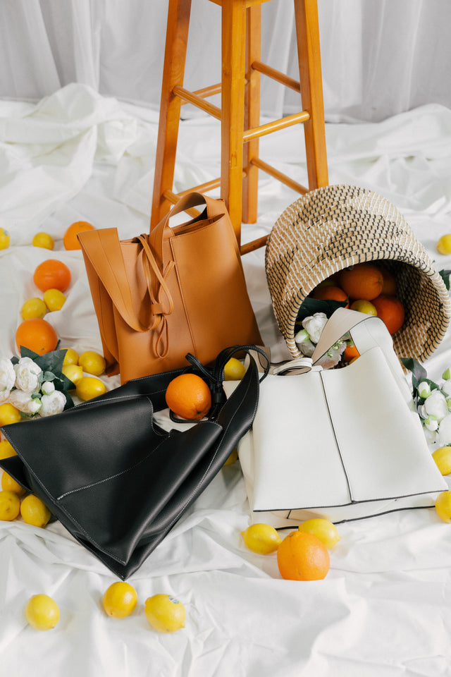 Alba Bow Shopper Tote Tan