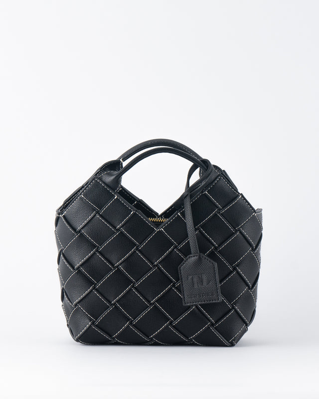 Black Woven Tote Bags