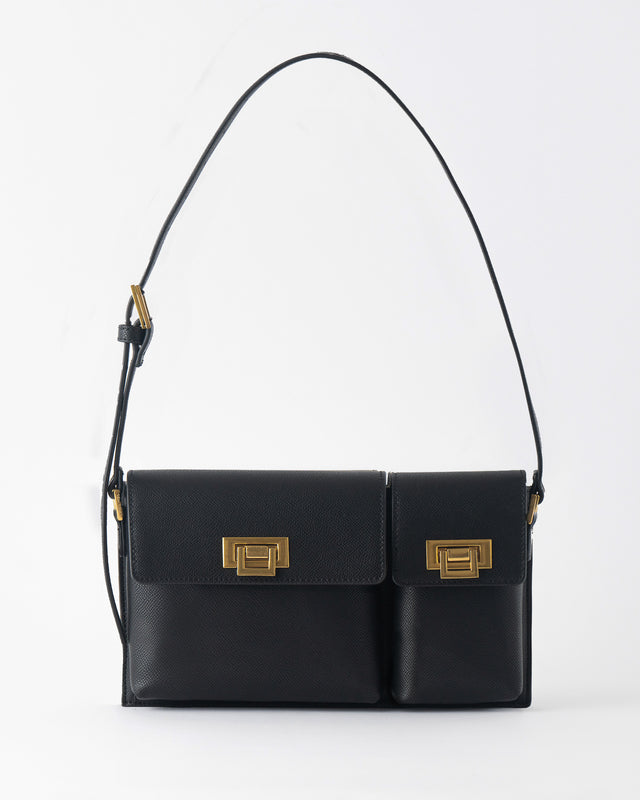 Black Leather Shoulder Bags
