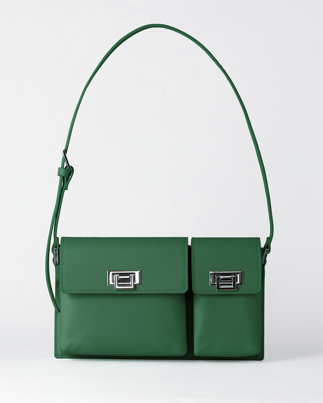 Green Leather Shoulder Bags