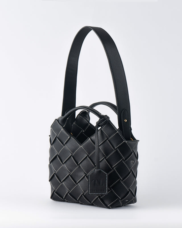 Black Woven Tote Bags