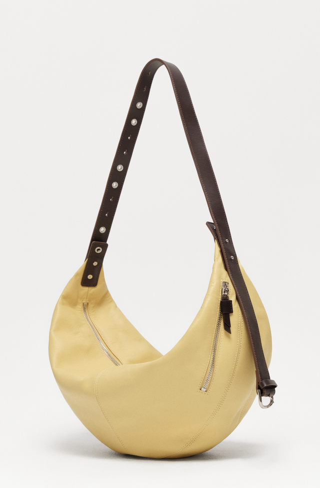 Gaia Travel Sling Bag in Butter Yellow