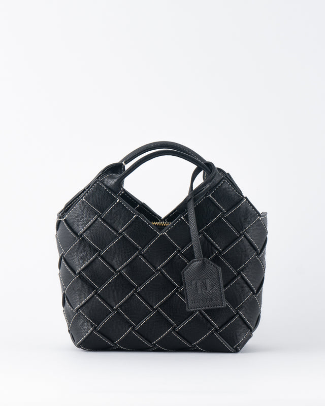 Black Woven Tote Bags 