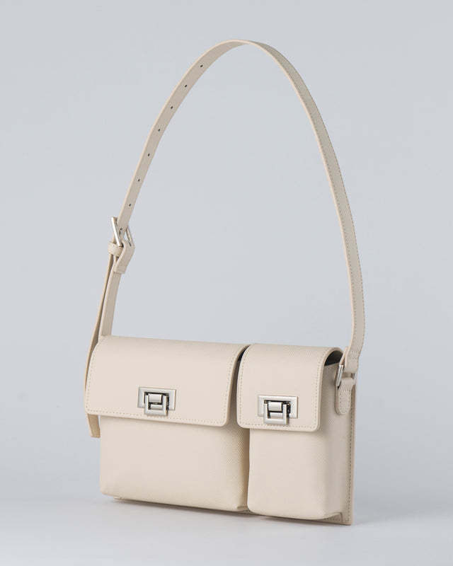 White Leather Shoulder Bags
