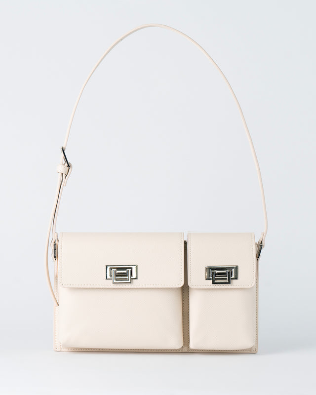 White Leather Shoulder Bags